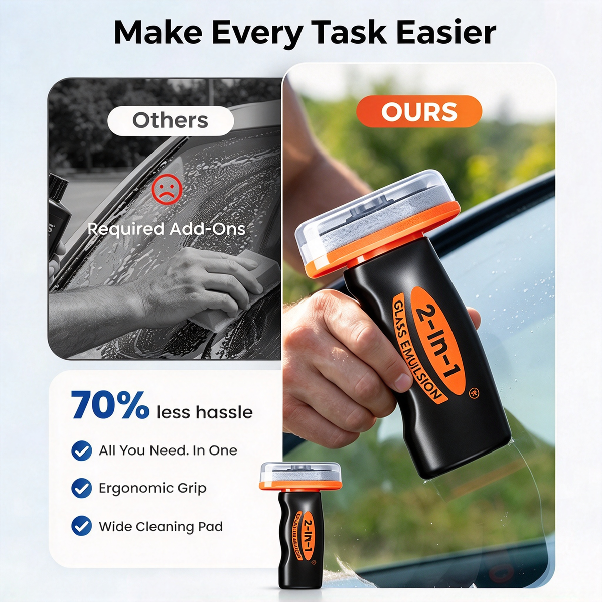 🏆Buy 2 Get 1 Free🔥 Auto Glass Side Window Oil Film Removal Cleaner