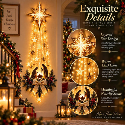 ✨Last Day 50% OFF✨✝️– Lighted Bethlehem Star Christmas Wall & Porch Decor