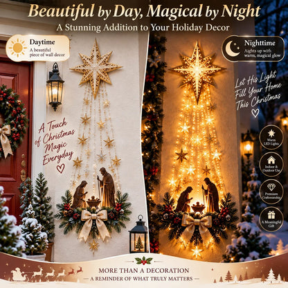 ✨Last Day 50% OFF✨✝️– Lighted Bethlehem Star Christmas Wall & Porch Decor