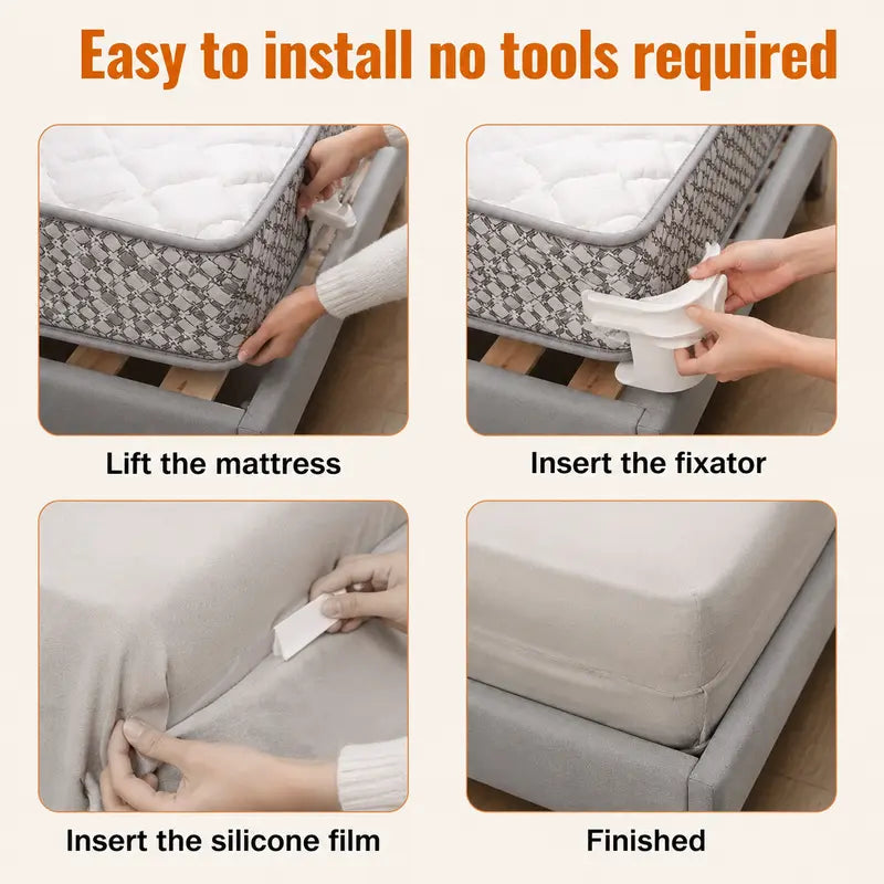 🔥Secure Fit Sheet Holders - Wrinkle-Free. Slip-Free Bed🛏️