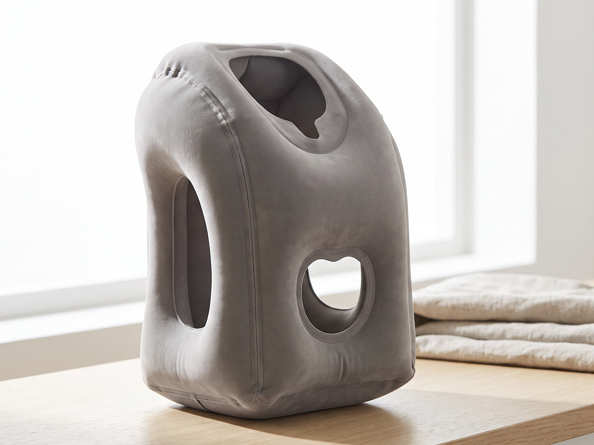 🌬️✈️😴 Portable Inflatable Ergonomic Travel Pillow: Enjoy a comfortable sleep anytime, anywhere 🧳💤