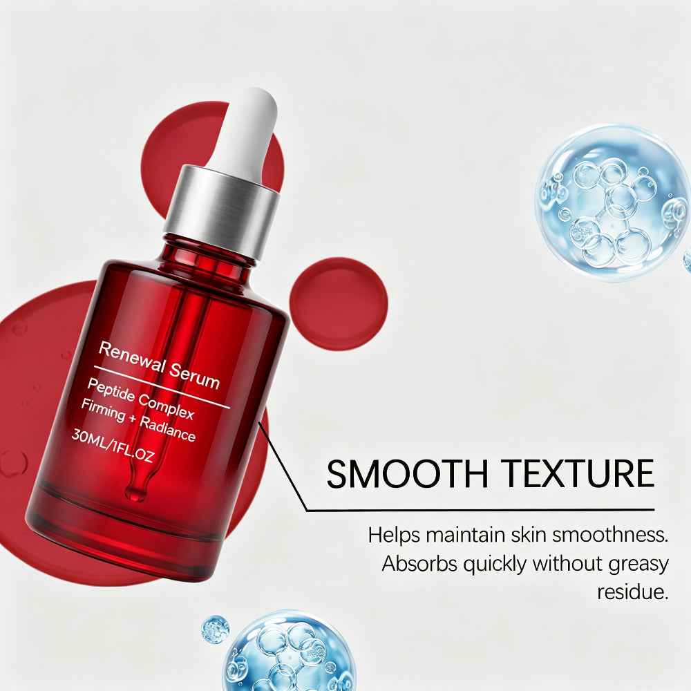 Peptide Complex Renewal Serum, Facial Serum for Firmer & Radiant Looking Skin,30ml