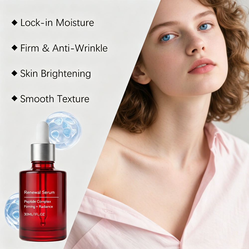 Peptide Complex Renewal Serum, Facial Serum for Firmer & Radiant Looking Skin,30ml