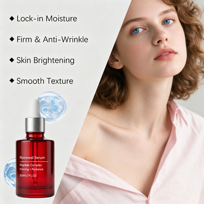 Peptide Complex Renewal Serum, Facial Serum for Firmer & Radiant Looking Skin,30ml