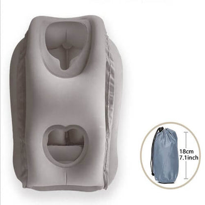 🌬️✈️😴 Portable Inflatable Ergonomic Travel Pillow: Enjoy a comfortable sleep anytime, anywhere 🧳💤