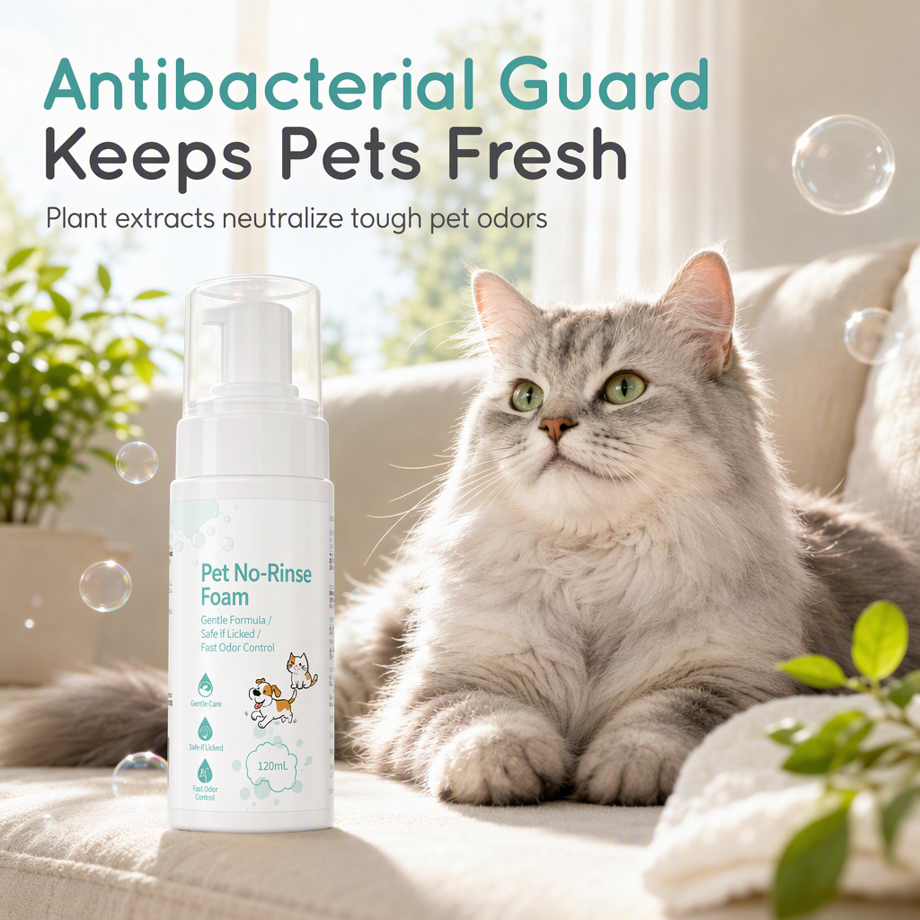 No-Rinse Pet Cleaning Mousse for Cats and Dogs🔥